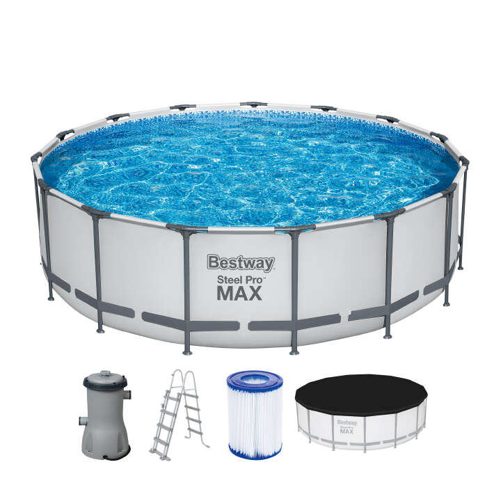 Bestway Steel Pro MAX™ Frame Pool Komplett-Set ClickConnect